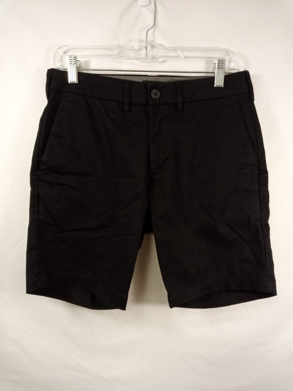 Express Men's Classic Black Flat Front Chino Shorts Size 28 Slim